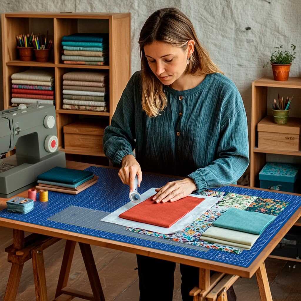 La Canilla Schneidematte A1 Selbstheilend (60x90 cm - 36x24") Cutting Mat Schneideunterlage für Bast