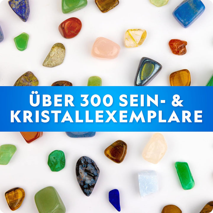 NATIONAL Geographic Steinesammlung für Kinder – 300 Edelsteine, Mineralien & Kristalle, Geologie-Set