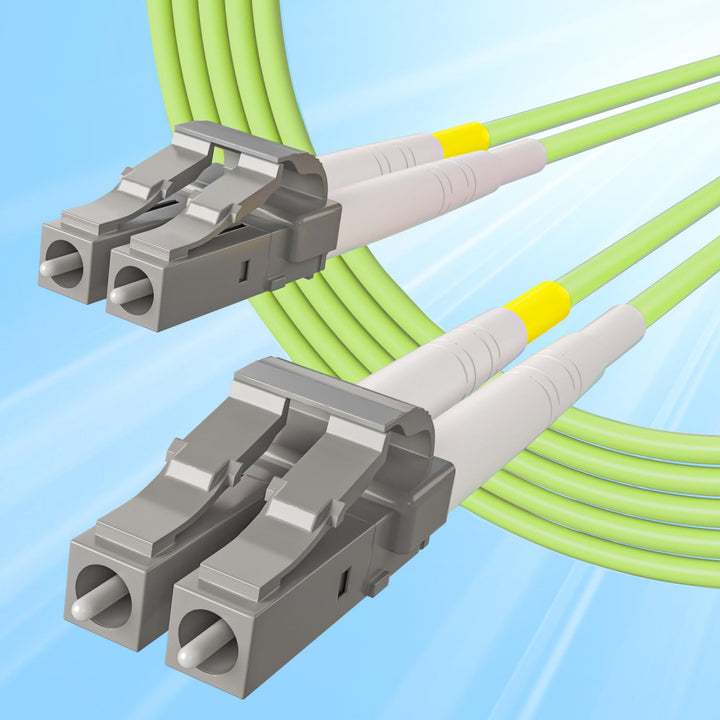 10Gtek LC to LC OM5 Fiber Patch Cable - 1G/10G/40G/100G Multi-Mode Jumper Duplex MMF 50/125μm LSZH F