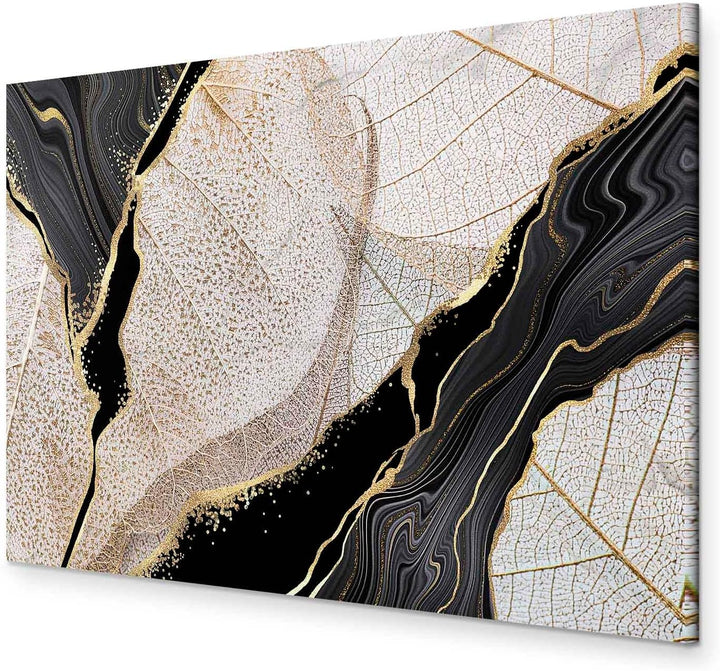 murando - Bilder Blätter 120x80 cm Vlies Leinwandbild 1 tlg Kunstdruck modern Wandbilder XXL Wanddek