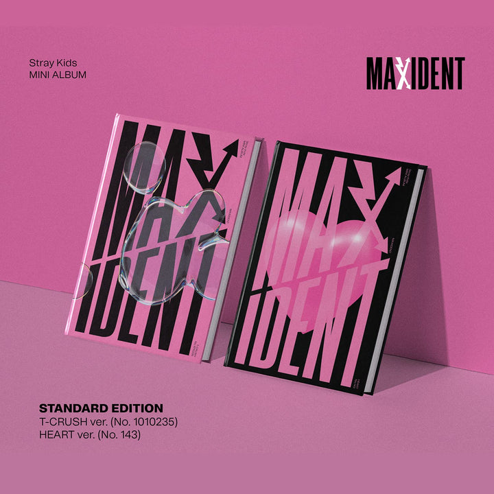 STRAY KIDS - Mini Album [MAXIDENT] (HEART Ver.) Photobook R + Lyrics Paper + Photocards + Mini Poste