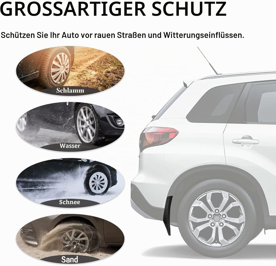 Psler Auto Schmutzfänger Kotflügel Spritzschutz Kit für Vitara 2016-2023 Suzuki Vitara 2016-2023, Su