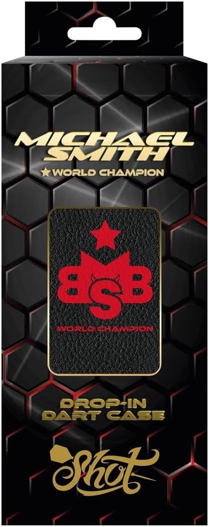 Shot! Dart Case Michael Smith Bully Boy Drop In Case Darttasche Wallet Aufbewahrung für 1 Dartset un