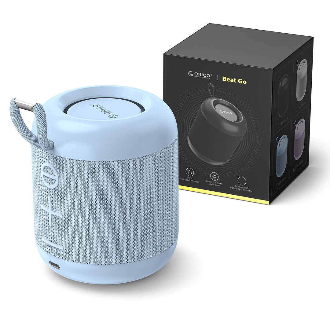 ORICO Bluetooth Lautsprecher Klein, Tragbar, 27H, 335g – BG01, Blau
