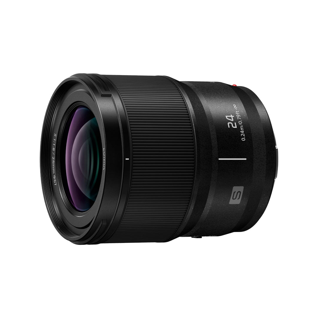 Panasonic S-S24E LUMIX S Objektiv (24mm Weitwinkel, Festbrennweite, L-Mount, F1.8, Filtergrösse 67mm