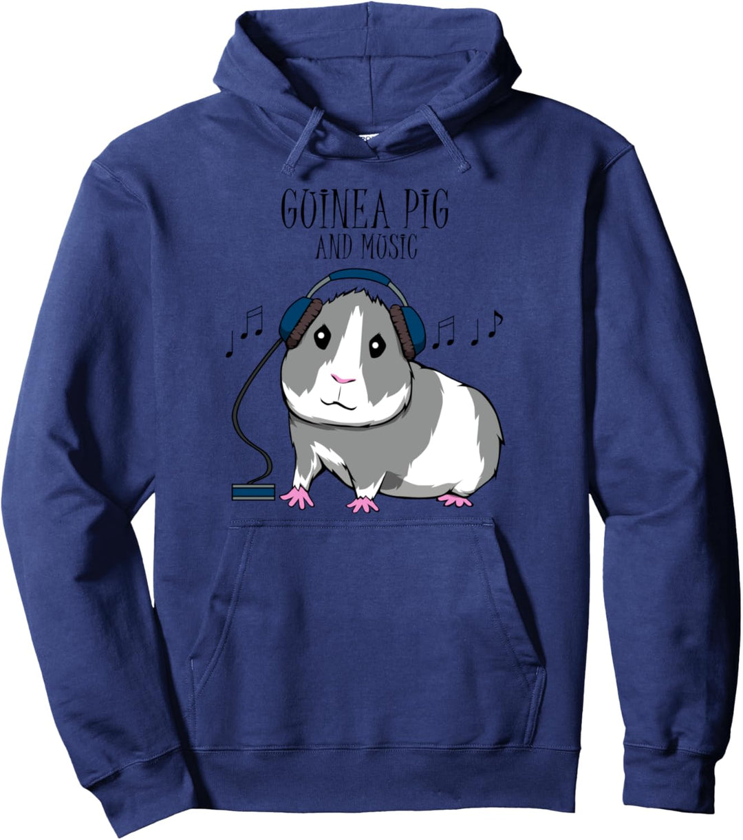 Meerschweinchen Musiknote Musik Haustier Pullover Hoodie