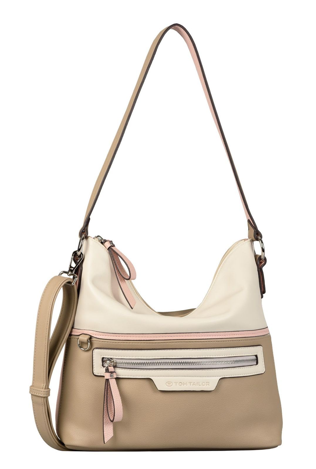 TOM TAILOR bags Jule Damen Hobo Bag Schultertasche 31,5 x 12,5 x 28 Mixed Rose, 31,5 x 12,5 x 28 Mix