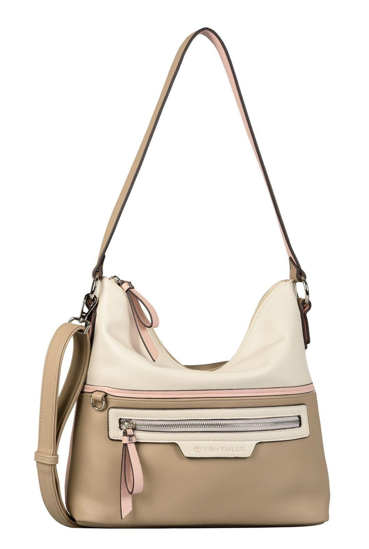TOM TAILOR bags Jule Damen Hobo Bag Schultertasche 31,5 x 12,5 x 28 Mixed Rose, 31,5 x 12,5 x 28 Mix