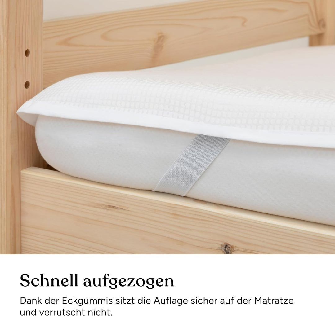 Ehrenkind® Matratzenauflage 90x200 cm, kühlend mit Outlast® &amp; Tencel™