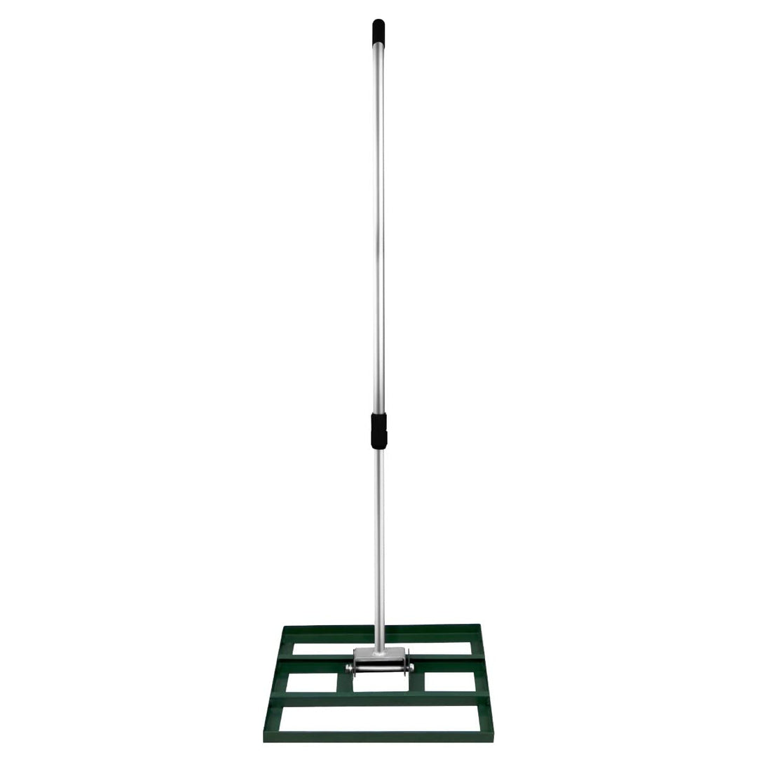 Rasenrakel 50cm x 32cm Levelingrake Rasen Rake Rakel zum Sanden Stahl Grün Flächenebener Verzinkter