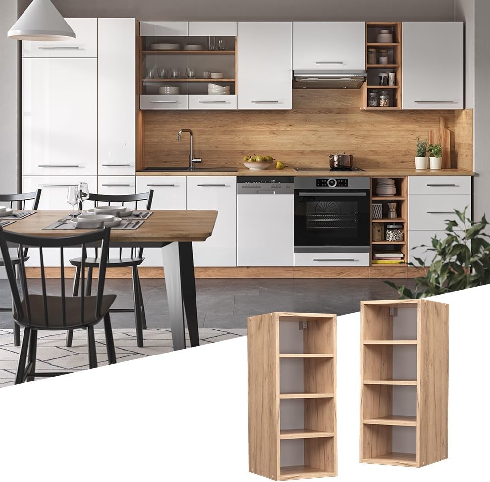Vicco Hängeschrank Fame-Line, Goldkraft Eiche/Goldkraft Eiche, 30 cm