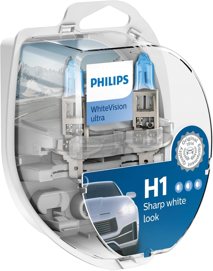 Philips WhiteVision ultra H1 Scheinwerferlampe, Doppelset, 525028, Twin box Twin box H1, Twin box H1