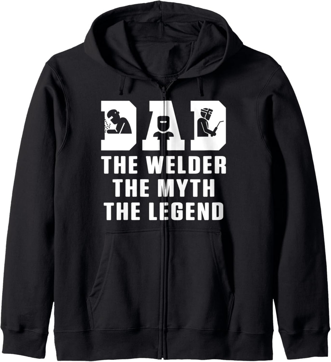 Vater Papa Mythos Legende Schweissfachingenieur Schweisser Kapuzenjacke
