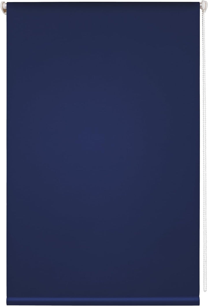 Liedeco® Rollo Klemmfix Thermobeschichtet - 120 x 150 cm blau (Breite x Höhe) / lichtundurchlässig b