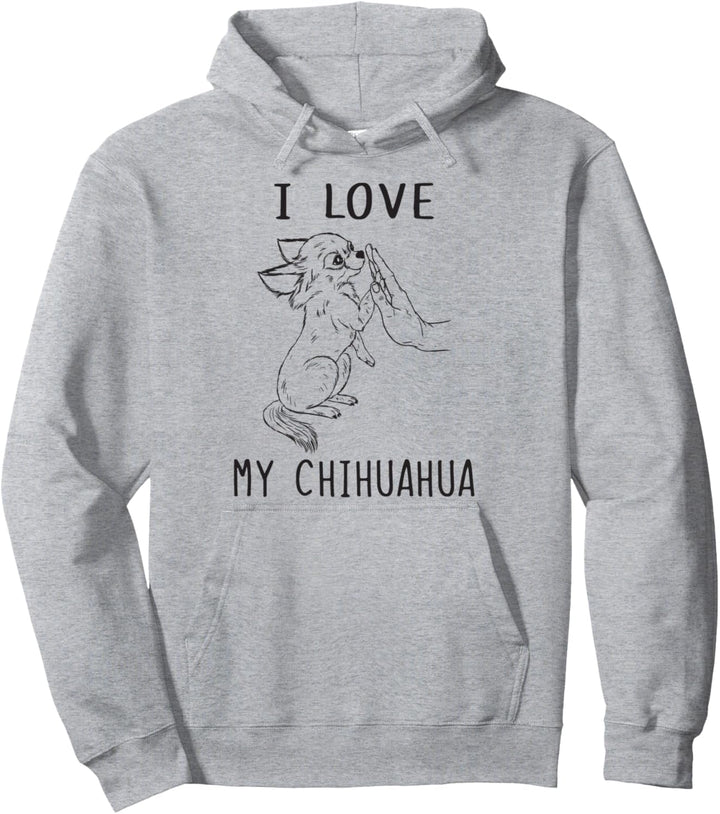 Ich liebe meine Chihuahua Mama Chihuahua Papa Chihuahua Pullover Hoodie