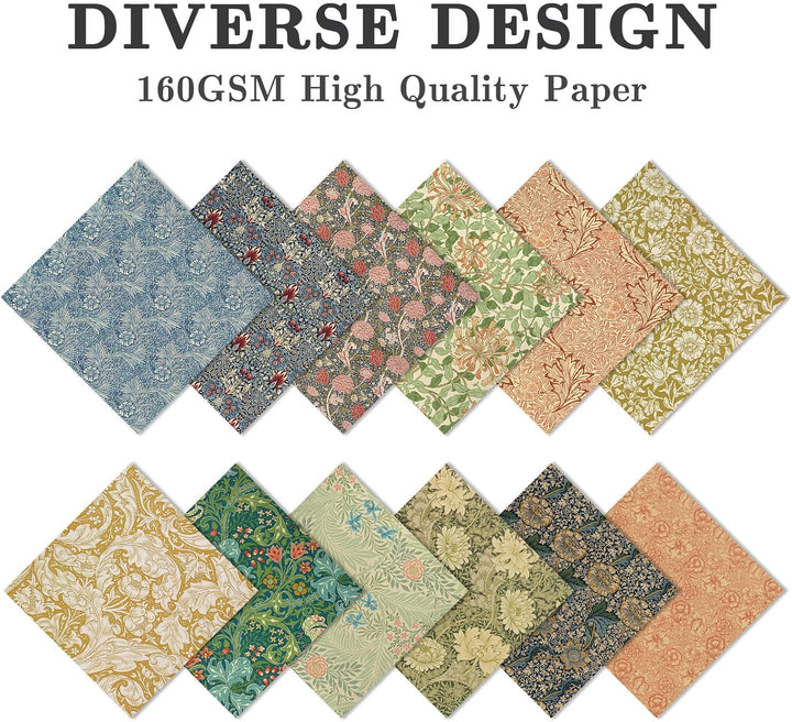 Scrapbook Papier Blumen Muster Doppelseitiges Bastelpapier, 30,5x30,5 cm/12x12 in Frühling Motivpapi