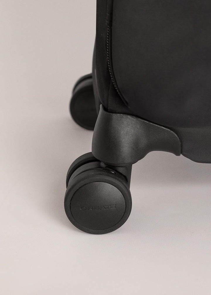 CREATE / Luggage Studio Soft/Set S und M Polyester Soft Koffer Schwarz/TSA Vorhängeschloss, 4 doppel