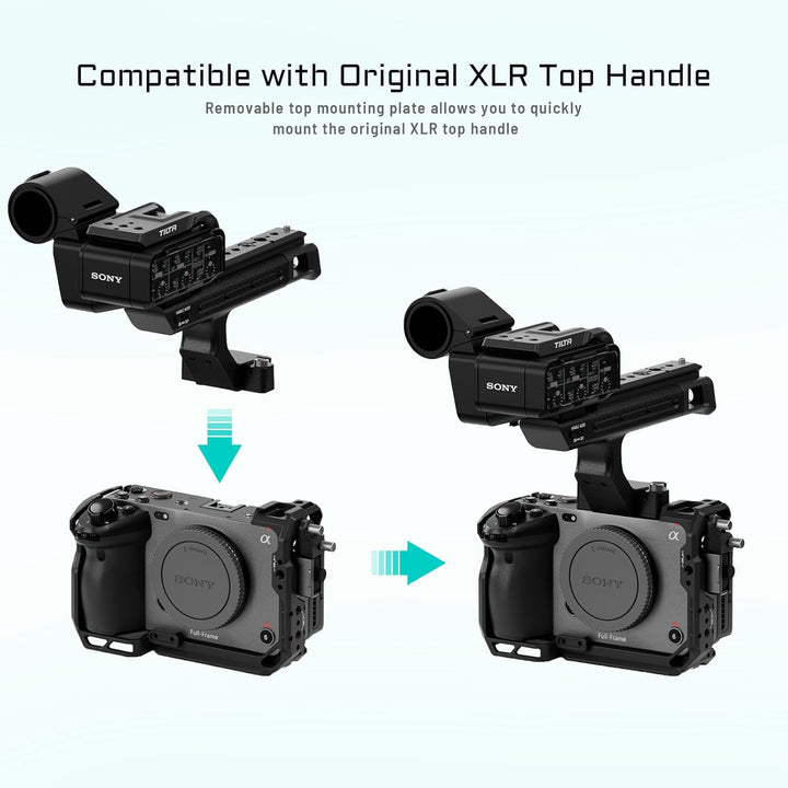 Tilta FX3 FX30 Cage, komplettes Kameragehäuse kompatibel mit Sony FX3/FX30 Basic Kit mit HDMI Kabelk