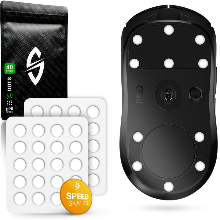 SensoryBoost DPS (d) Dot-Skates (PTFE) Universelle Mausfüsse für ultraschnelles Gleiten & minimale R
