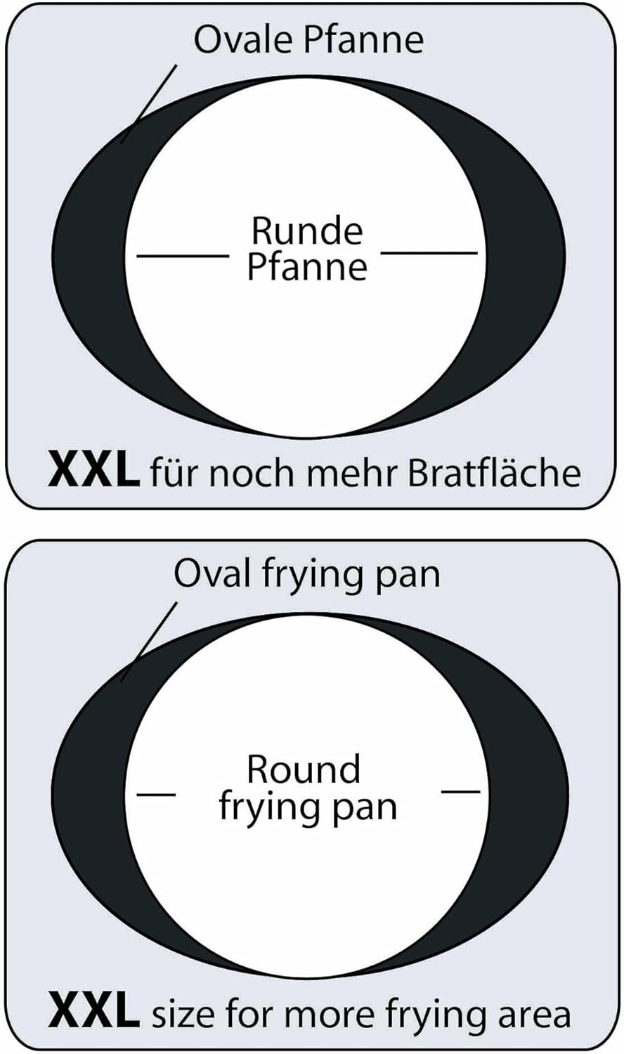 Stoneline XXL Fischpfanne, Schnitzelpfanne, 35,2 x 24,3 cm, mit Deckel, Induktion, Aluguss, Antihaft