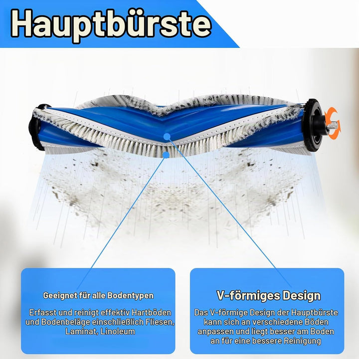 Zubehörset für ECOVACS DEEBOT X5 Omni, Ersatzteile für ECOVACS DEEBOT X5 Pro Roboterstaubsauger mit