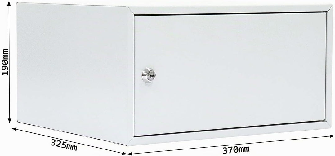 Rottner Wertfach Home Case 4, Zylinderschloss, Lichtgrau, BxH 370x190 mm, Befestigungsmaterial inklu
