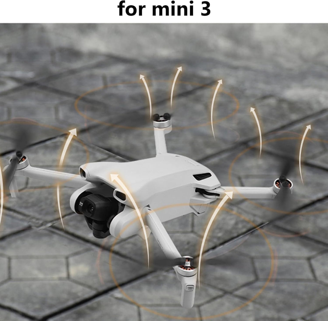 Bocguy 16 Pcs Drohne Mini 3 Propeller, Propeller für Mini 3 Zubehör Drohnenersatz mit 24 Schrauben u