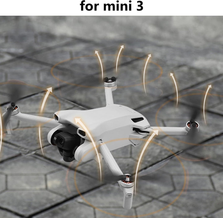 Bocguy 16 Pcs Drohne Mini 3 Propeller, Propeller für Mini 3 Zubehör Drohnenersatz mit 24 Schrauben u