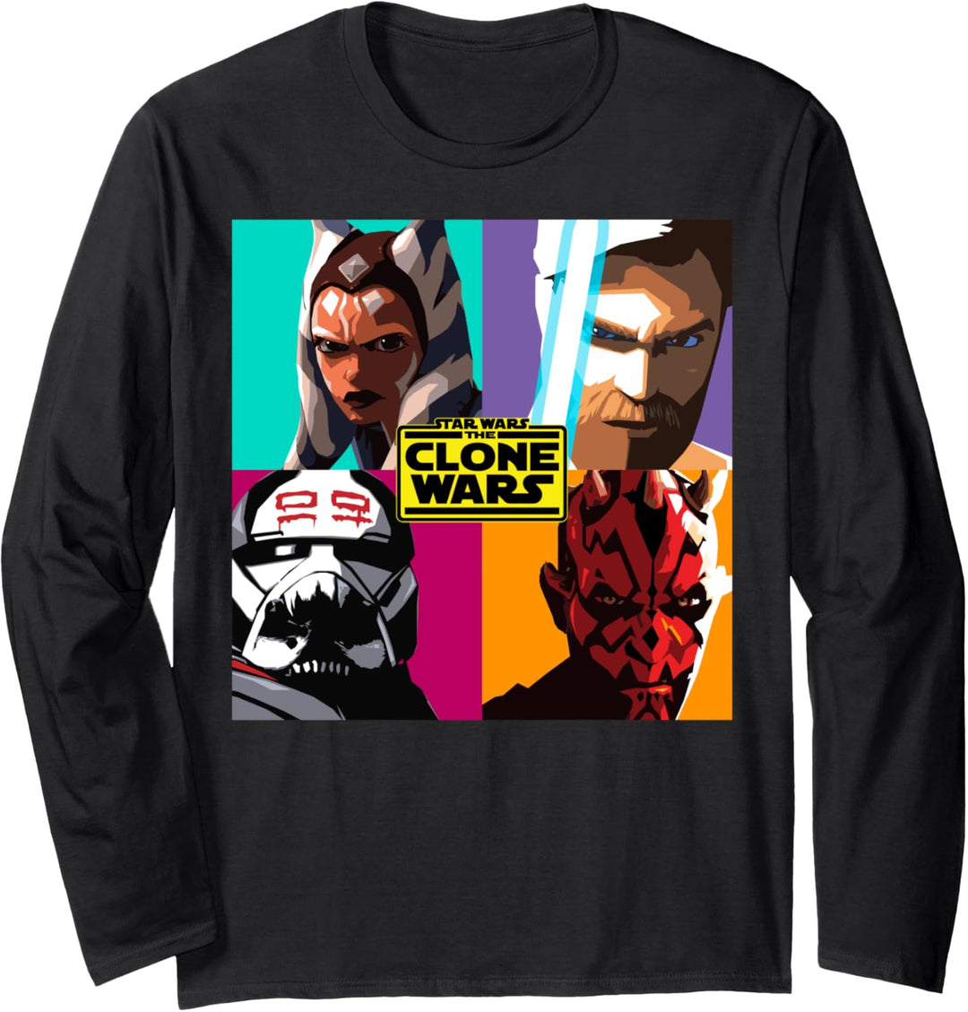 Star Wars: The Clone Wars Pop Art Box Up Langarmshirt