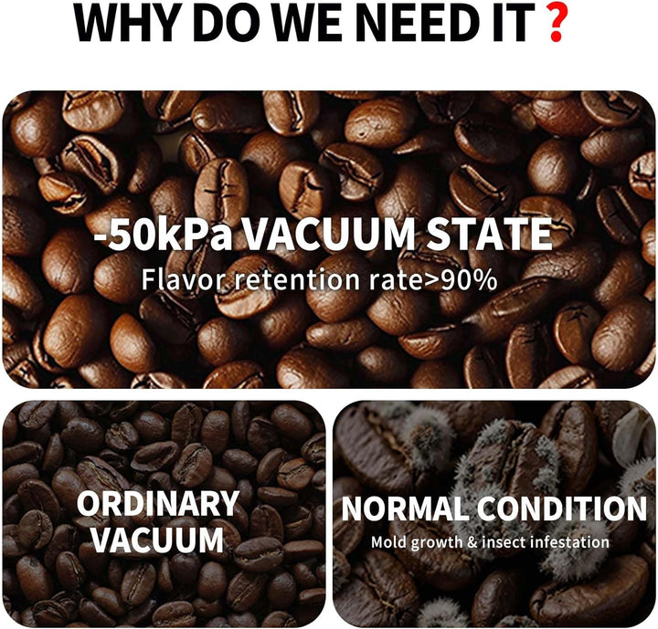 BLESYS Smarter Kaffee Vakuumbehälter Luftdichter, Automatischer Lebensmittelbehälter aus Edelstahl m