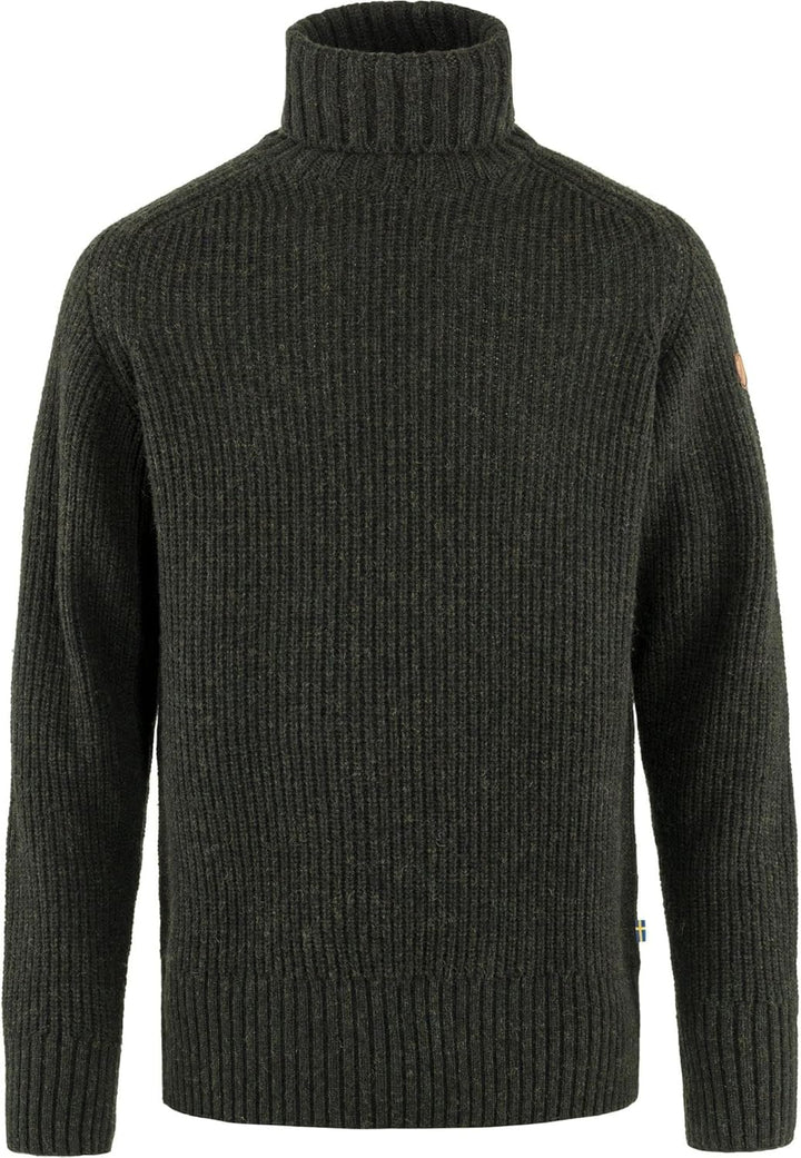 Fjällräven Herren Övik Roller Neck Sweater M Sweatshirt (1er Pack) L Dunkles Olivgrün, L Dunkles Oli