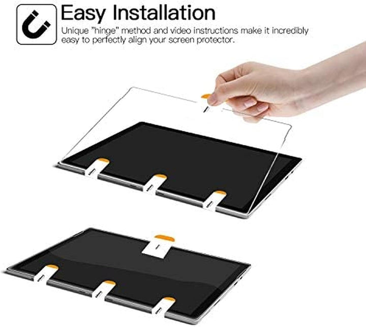 MEGOO (3 Stück) Displayschutzfolie für Surface Go 4/3/2 10.5 Zoll, gehärtetes Premiumglas, Kratzfest