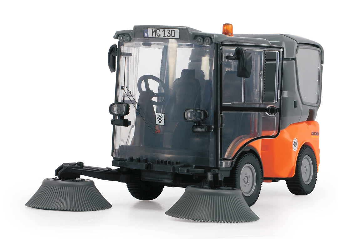 Dickie Toys Street Sweeper, Orange/Grau Einzelbett, Einzelbett