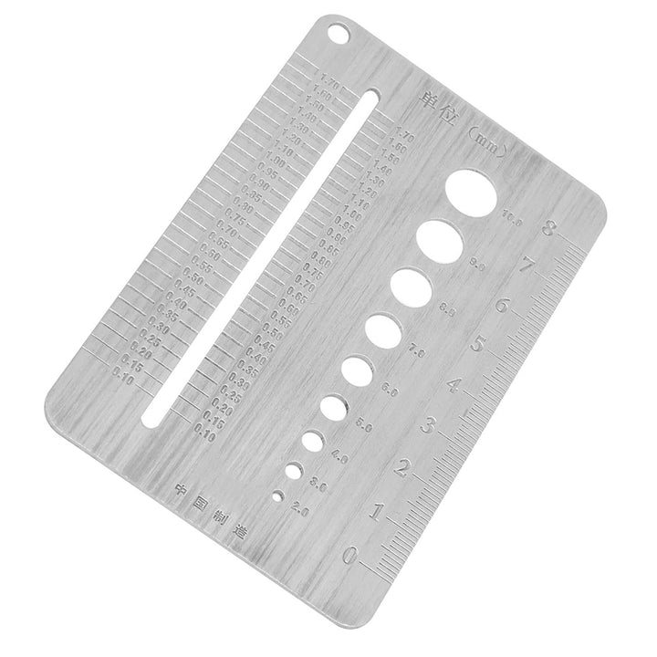 2-10mm Screw Checker Gauge Stahl Screw Checker Edelstahl Screw Gauge Platte Schraubendurchmesser Mes