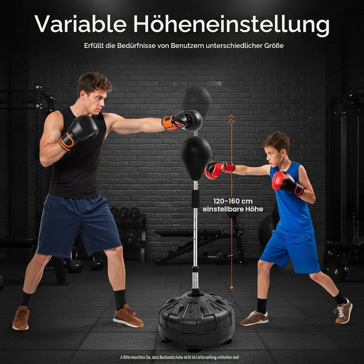 Boxsack Stehend, Erwachsene Standboxsack, Punchingball, Verstellbar Erwachsene Kinder Boxen Punching