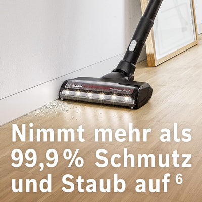 Bosch Akku-Staubsauger Unlimited Gen2 Serie 8 BKS8214W, beutellos, bis 45 Min Laufzeit, austauschbar