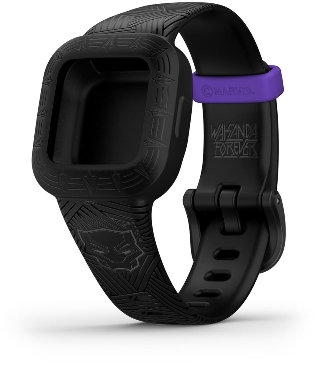 Marvel Garmin Schnellwechsel-Armband aus Silikon für Vivofit Jr. 3, Ersatzarmband, TU EU, Marvel Bla