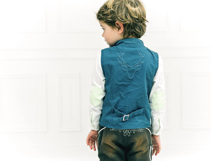 Mogo.cc, Weste oder Jacke Amedeo 74-80 Blau, 74-80 Blau