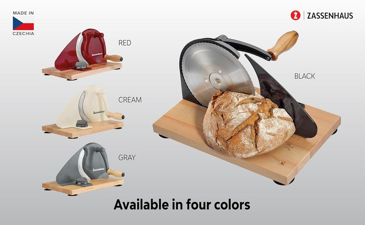 Zassenhaus Brotschneidemaschine manuell CLASSIC | Grau | Solinger Klingenstahl | Schnittstärken: 1-1