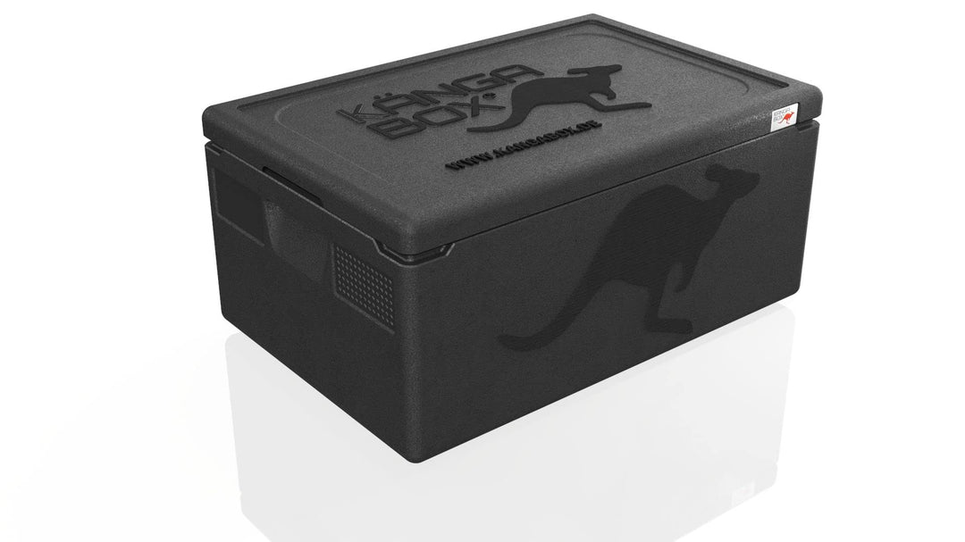 KÄNGABOX® Thermobox Expert GN 1/1 - Die Thermobox für Profis. 21-46 Liter EPP Isolierbox Schwarz 39
