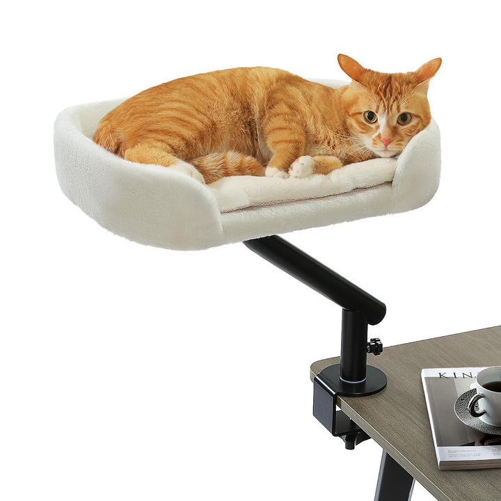 PAWZ Road Katzenbett für Schreibtisch mit interaktivem Plüschball, Katzenkorb, 360° drehbar Katzenbe