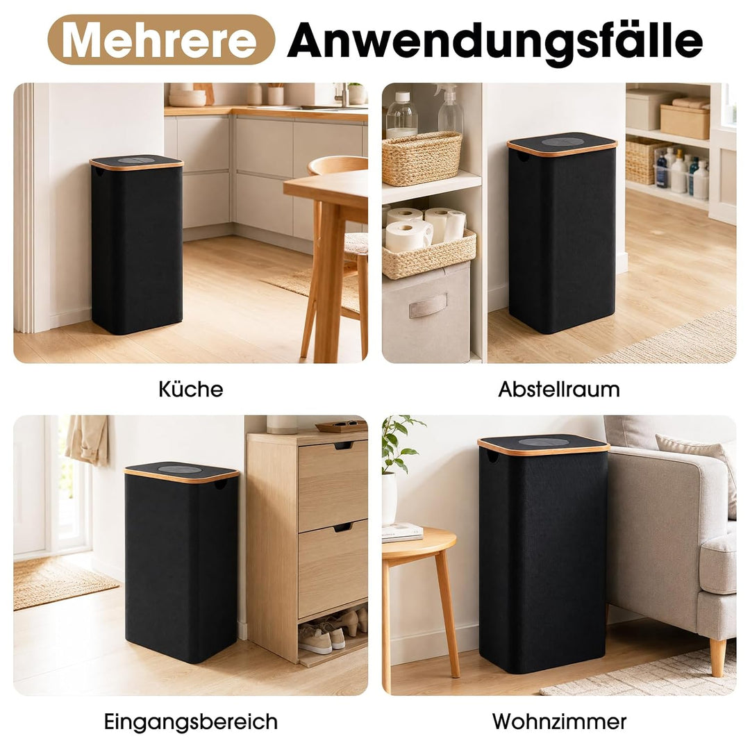 Pfandflaschen Sammelbehälter, 110 L, faltbar, Schwarz, bis 5 kg