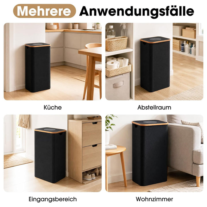 Pfandflaschen Sammelbehälter, 110 L, faltbar, Schwarz, bis 5 kg