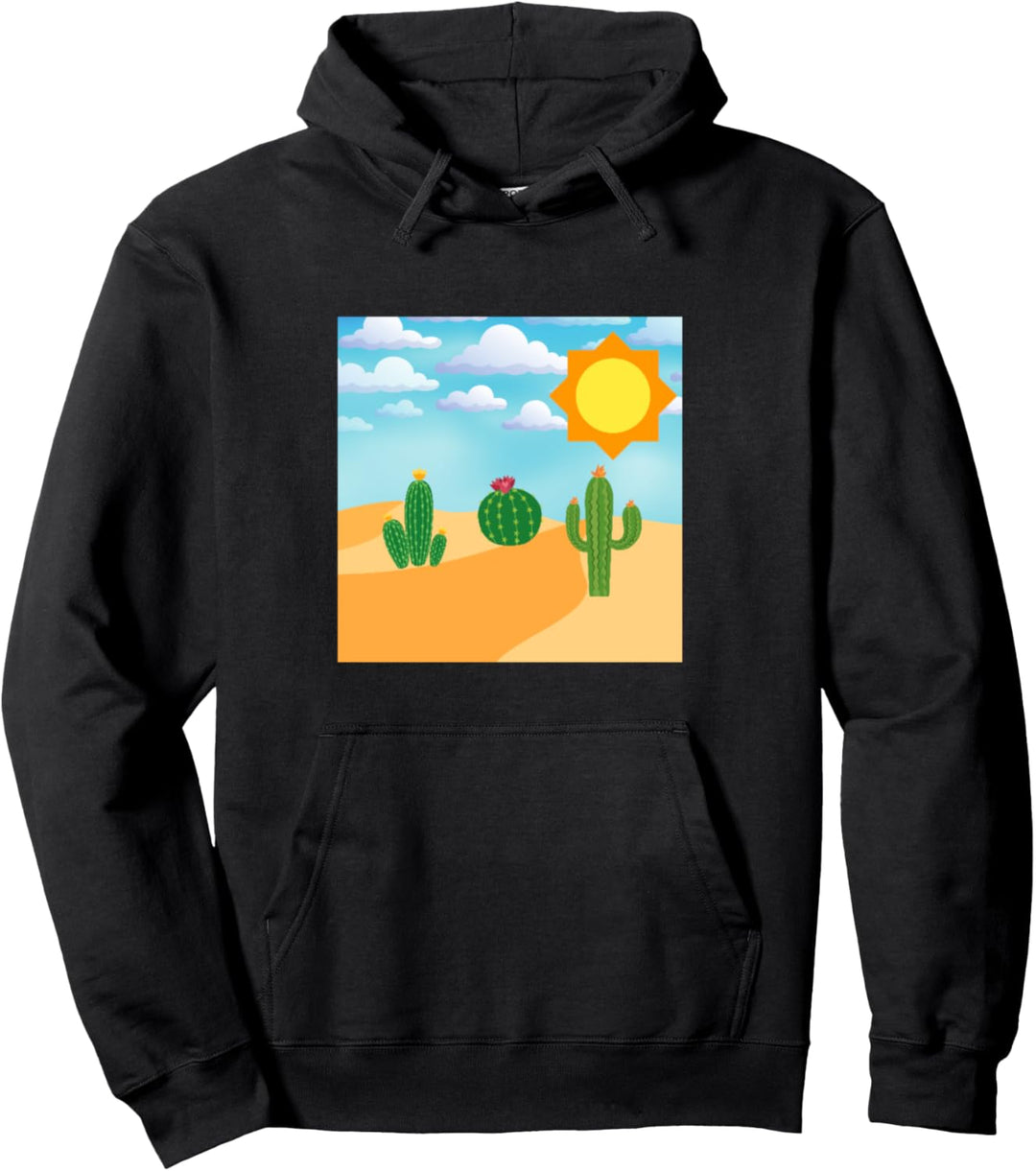 Südwestliche Wüste Kaktus Design Pullover Hoodie