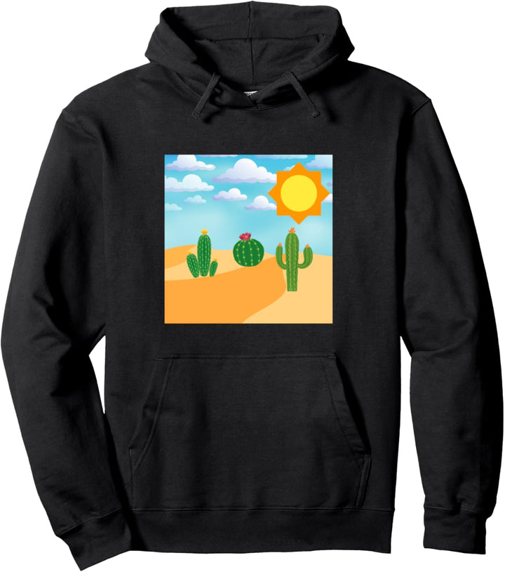 Südwestliche Wüste Kaktus Design Pullover Hoodie
