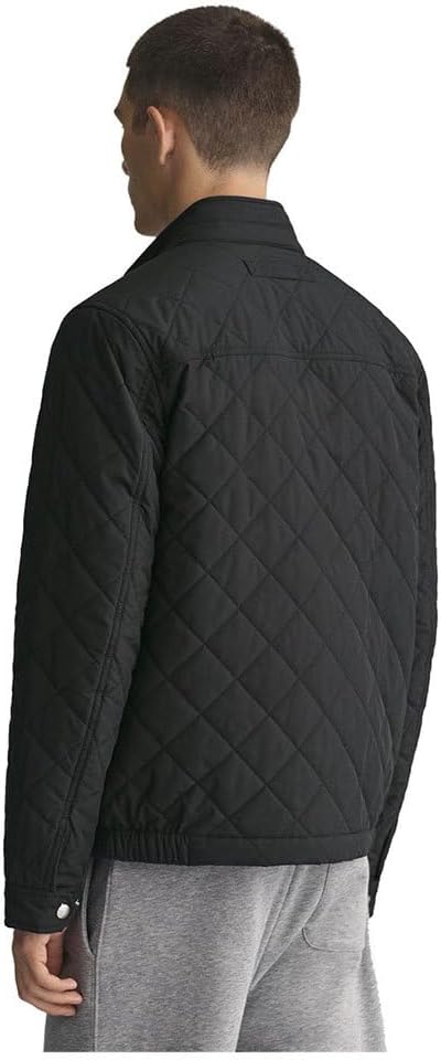GANT Herren Quilted Windcheater Jacke M Schwarz, M Schwarz