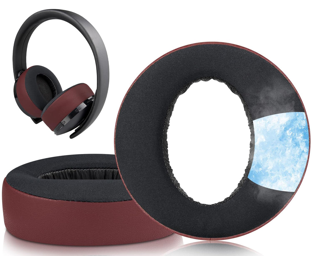 SOULWIT Kühlgel Ersatzpolster Ersatz Ohrpolster für Sony New Gold Wireless PS4 Headset, Polster für
