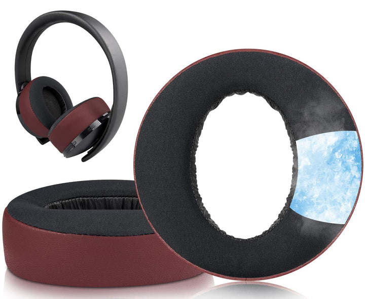 SOULWIT Kühlgel Ersatzpolster Ersatz Ohrpolster für Sony New Gold Wireless PS4 Headset, Polster für