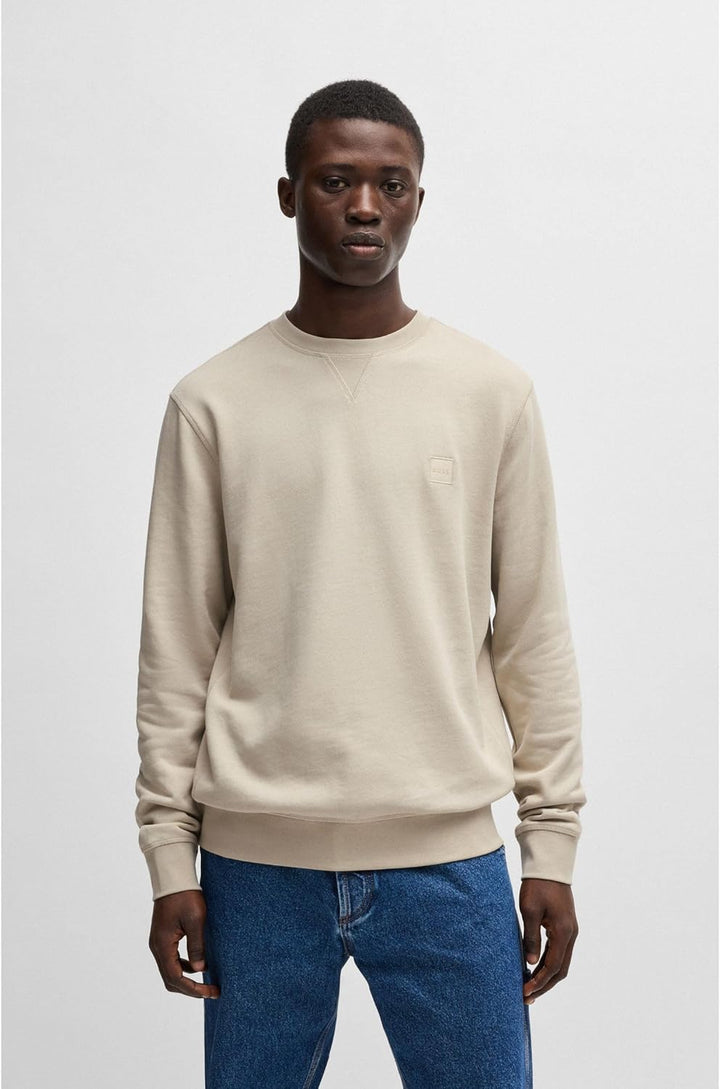 BOSS Herren Westart 1 Pullover L Light Beige, L Light Beige