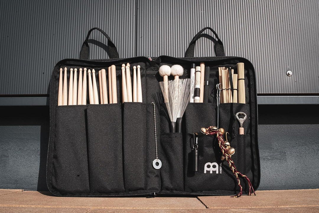 MEINL Cymbals Stick Sling Bag - Tasche mit 11 verschiedenen Innenfächern für Drumsticks, Mallets ode